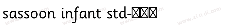 sassoon infant std字体转换 sassoon infant std字体转换